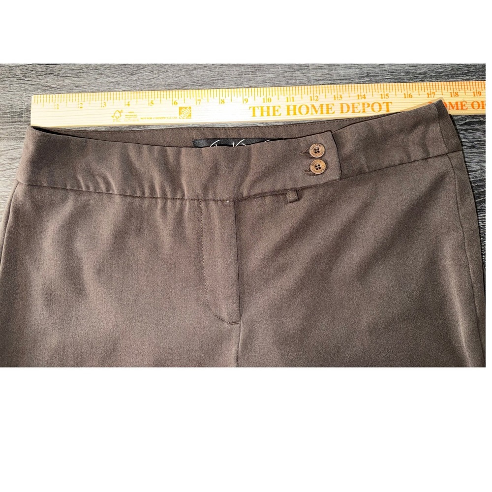 Lot of 2 Gloria Vanderbilt The Perfect Fit Dress Pants Brown Black Size 12 Women - Picture 7 of 12